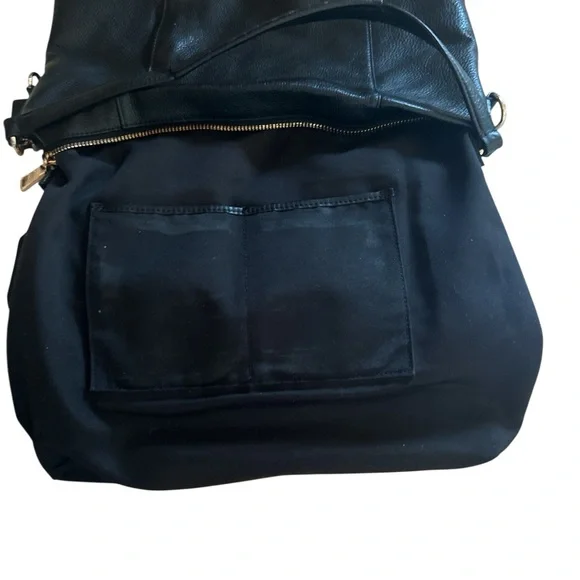 COACH 2014 ISABELLE 2 WAY Black Pebbled Leather Shoulder Crossbody Purse 34511 - Picture 5 of 8